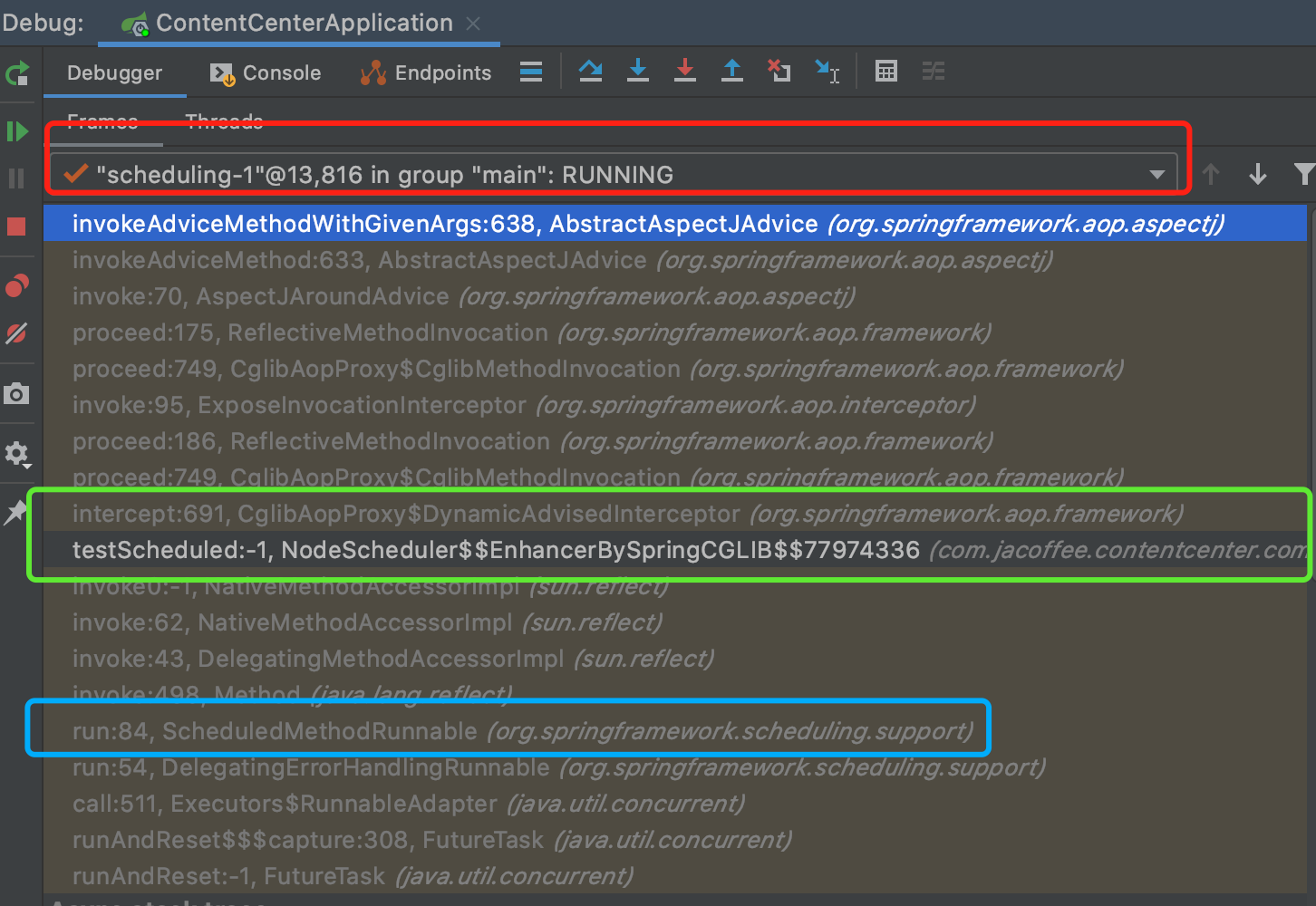 scheduled-intercept-aspect